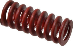 Associated Spring Raymond - 1-1/2" Hole Diam, 3/4" Rod Diam, 3-1/2" Free Length, Red Die Spring - 683.8 Lb Max Deflection, 1.3" Max Deflection, Medium Heavy Duty, Chromium Alloy Steel - Exact Tool & Supply