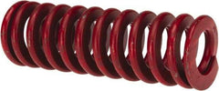 Associated Spring Raymond - 1-1/2" Hole Diam, 3/4" Rod Diam, 4-1/2" Free Length, Red Die Spring - 719.3 Lb Max Deflection, 1.67" Max Deflection, Medium Heavy Duty, Chromium Alloy Steel - Exact Tool & Supply