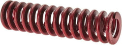 Associated Spring Raymond - 1-1/2" Hole Diam, 3/4" Rod Diam, 5-1/2" Free Length, Red Die Spring - 700 Lb Max Deflection, 2.04" Max Deflection, Medium Heavy Duty, Chromium Alloy Steel - Exact Tool & Supply
