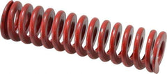 Associated Spring Raymond - 1-1/2" Hole Diam, 3/4" Rod Diam, 6" Free Length, Red Die Spring - 674.9 Lb Max Deflection, 2.22" Max Deflection, Medium Heavy Duty, Chromium Alloy Steel - Exact Tool & Supply