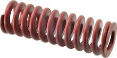 Associated Spring Raymond - 2" Hole Diam, 1" Rod Diam, 6" Free Length, Red Die Spring - 1047.8 Lb Max Deflection, 2.22" Max Deflection, Medium Heavy Duty, Chromium Alloy Steel - Exact Tool & Supply