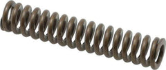 Associated Spring Raymond - 3/8" Hole Diam, 3/16" Rod Diam, 1-3/4" Free Length, Gold Die Spring - 44.1 Lb Max Deflection, 0.53" Max Deflection, Heavy Duty, Chromium Alloy Steel - Exact Tool & Supply