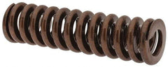 Associated Spring Raymond - 1" Hole Diam, 1/2" Rod Diam, 3-1/2" Free Length, Gold Die Spring - 478.8 Lb Max Deflection, 1.05" Max Deflection, Heavy Duty, Chromium Alloy Steel - Exact Tool & Supply