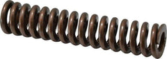 Associated Spring Raymond - 1" Hole Diam, 1/2" Rod Diam, 4-1/2" Free Length, Gold Die Spring - 475.2 Lb Max Deflection, 1.35" Max Deflection, Heavy Duty, Chromium Alloy Steel - Exact Tool & Supply