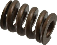Associated Spring Raymond - 1-1/4" Hole Diam, 5/8" Rod Diam, 1-3/4" Free Length, Gold Die Spring - 953.4 Lb Max Deflection, 0.53" Max Deflection, Heavy Duty, Chromium Alloy Steel - Exact Tool & Supply