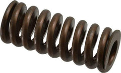Associated Spring Raymond - 1-1/4" Hole Diam, 5/8" Rod Diam, 3" Free Length, Gold Die Spring - 856.8 Lb Max Deflection, 0.9" Max Deflection, Heavy Duty, Chromium Alloy Steel - Exact Tool & Supply