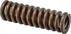 Associated Spring Raymond - 1-1/4" Hole Diam, 5/8" Rod Diam, 4" Free Length, Gold Die Spring - 796.8 Lb Max Deflection, 1.2" Max Deflection, Heavy Duty, Chromium Alloy Steel - Exact Tool & Supply
