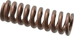 Associated Spring Raymond - 1-1/2" Hole Diam, 3/4" Rod Diam, 4-1/2" Free Length, Gold Die Spring - 1058.4 Lb Max Deflection, 1.35" Max Deflection, Heavy Duty, Chromium Alloy Steel - Exact Tool & Supply