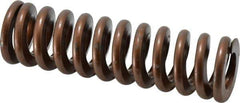 Associated Spring Raymond - 1-1/2" Hole Diam, 3/4" Rod Diam, 5" Free Length, Gold Die Spring - 1068 Lb Max Deflection, 1.5" Max Deflection, Heavy Duty, Chromium Alloy Steel - Exact Tool & Supply