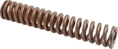 Associated Spring Raymond - 1-1/2" Hole Diam, 3/4" Rod Diam, 8" Free Length, Gold Die Spring - 1036.8 Lb Max Deflection, 2.4" Max Deflection, Heavy Duty, Chromium Alloy Steel - Exact Tool & Supply
