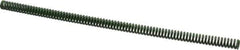 Associated Spring Raymond - 1/2" Hole Diam, 9/32" Rod Diam, 12" Free Length, Green Die Spring - 75 Lb Max Deflection, 3" Max Deflection, Extra Heavy Duty, Chromium Alloy Steel - Exact Tool & Supply