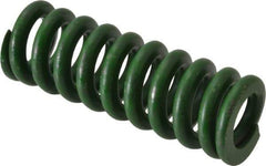 Associated Spring Raymond - 5/8" Hole Diam, 11/32" Rod Diam, 1-3/4" Free Length, Green Die Spring - 140 Lb Max Deflection, 0.44" Max Deflection, Extra Heavy Duty, Chromium Alloy Steel - Exact Tool & Supply