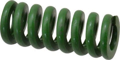 Associated Spring Raymond - 3/4" Hole Diam, 3/8" Rod Diam, 1-3/4" Free Length, Green Die Spring - 328.1 Lb Max Deflection, 0.44" Max Deflection, Extra Heavy Duty, Chromium Alloy Steel - Exact Tool & Supply
