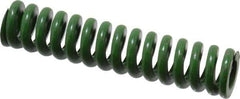 Associated Spring Raymond - 3/4" Hole Diam, 3/8" Rod Diam, 3-1/2" Free Length, Green Die Spring - 301.9 Lb Max Deflection, 0.88" Max Deflection, Extra Heavy Duty, Chromium Alloy Steel - Exact Tool & Supply