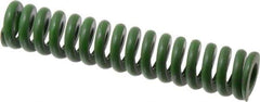Associated Spring Raymond - 1" Hole Diam, 1/2" Rod Diam, 5" Free Length, Green Die Spring - 540 Lb Max Deflection, 1.25" Max Deflection, Extra Heavy Duty, Chromium Alloy Steel - Exact Tool & Supply