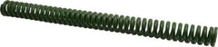 Associated Spring Raymond - 1" Hole Diam, 1/2" Rod Diam, 12" Free Length, Green Die Spring - 528 Lb Max Deflection, 3" Max Deflection, Extra Heavy Duty, Chromium Alloy Steel - Exact Tool & Supply