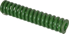 Associated Spring Raymond - 1-1/4" Hole Diam, 5/8" Rod Diam, 6" Free Length, Green Die Spring - 840 Lb Max Deflection, 1.5" Max Deflection, Extra Heavy Duty, Chromium Alloy Steel - Exact Tool & Supply