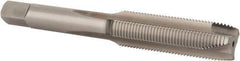 Hertel - M10x1.00 Metric Fine, D2, 3 Flutes, Plug Chamfer, Bright Finish, High Speed Steel Spiral Point STI Tap - 3-5/32" OAL - Exact Tool & Supply