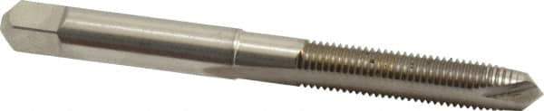 Hertel - M5x0.80 Metric Coarse, D2, 2 Flutes, Plug Chamfer, Bright Finish, High Speed Steel Spiral Point STI Tap - 2-1/2" OAL - Exact Tool & Supply