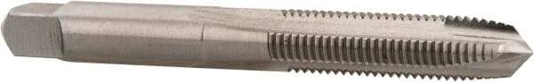 Hertel - 5/16-24 UNF, 3 Flute, Bright Finish, High Speed Steel Spiral Point Tap - Plug Chamfer, Right Hand Thread, 2-23/32" OAL, 1-1/8" Thread Length, 0.318" Shank Diam - Exact Tool & Supply