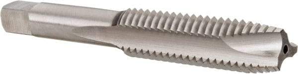Hertel - 1/2-13 UNC, 3 Flute, Bright Finish, High Speed Steel Spiral Point Tap - Plug Chamfer, Right Hand Thread, 3-3/8" OAL, 1-21/32" Thread Length, 0.367" Shank Diam - Exact Tool & Supply