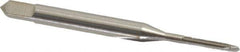 Hertel - #0-80 UNF, 2 Flute, Bright Finish, High Speed Steel Spiral Point Tap - Plug Chamfer, Right Hand Thread, 1-5/8" OAL, 5/16" Thread Length - Exact Tool & Supply