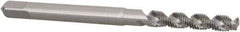 Hertel - M2.5x0.45 Metric Coarse, 3 Flute, 52° Helix, Bottoming Chamfer, Bright Finish, High Speed Steel Spiral Flute STI Tap - 1-15/16" OAL - Exact Tool & Supply