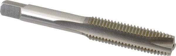 Hertel - M11x1.50 Metric Coarse, 3 Flute, Bright Finish, High Speed Steel Spiral Point Tap - Plug Chamfer, Right Hand Thread, 3-5/32" OAL, 1-7/16" Thread Length - Exact Tool & Supply
