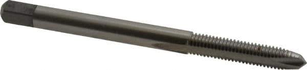 Hertel - #5-40 UNC, H2, 2 Flutes, Plug Chamfer, Bright Finish, High Speed Steel Spiral Point STI Tap - 2-1/8" OAL, 3/4" Thread Length - Exact Tool & Supply