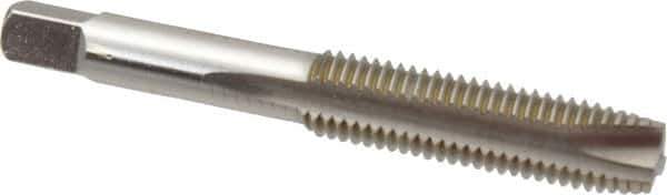 Hertel - 3/8-16 UNC, H4, 3 Flutes, Plug Chamfer, Bright Finish, High Speed Steel Spiral Point STI Tap - 3-3/8" OAL, 1-21/32" Thread Length - Exact Tool & Supply