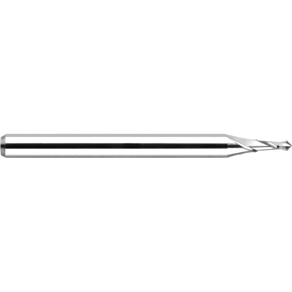 Harvey Tool - 3/32" Body Diam, 150°, 1-1/2" OAL, 2-Flute Solid Carbide Spotting Drill - Exact Tool & Supply