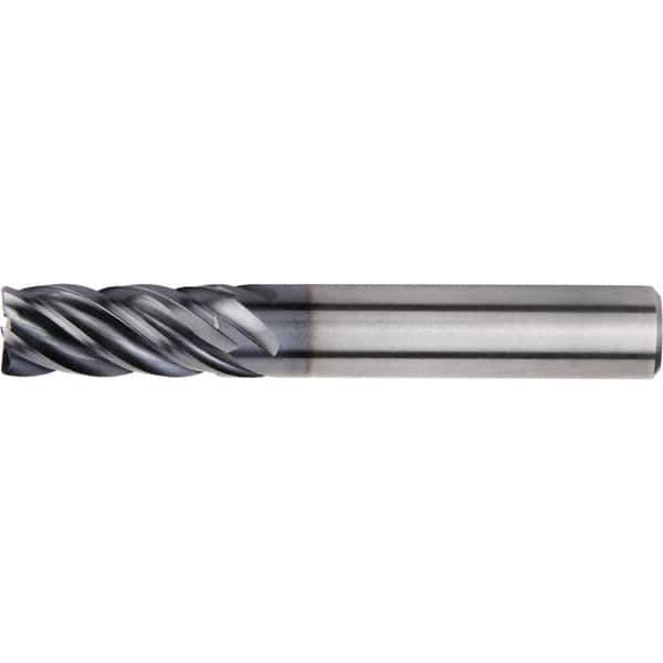 Kennametal - 9mm, 5 Flute, Single End, Solid Carbide, Corner Radius End Mill - 72mm OAL, 38° Helix, Right Hand Flute, 19mm LOC, Right Hand Cut - Exact Tool & Supply