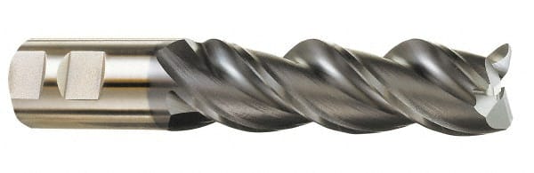 Cleveland - 1" Diam 3 Flute Powdered Metal 0.06" Corner Radius End Mill - Exact Tool & Supply