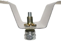 Buildex - 2" Zinc-Plated Steel Vertical (End Drilled) Mount Threaded Rod Anchor - 3/8" Diam x 1-1/4" Long, 750 Lb Ultimate Pullout, For Use with Steel - Exact Tool & Supply