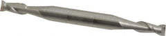Accupro - 9/64", 5/16" LOC, 3/16" Shank Diam, 2" OAL, 2 Flute, Solid Carbide Square End Mill - Double End, Uncoated, Spiral Flute, 40° Helix, Centercutting, Right Hand Cut, Right Hand Flute - Exact Tool & Supply