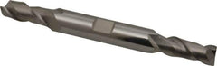 Accupro - 5/16", 3/4" LOC, 3/8" Shank Diam, 3-1/2" OAL, 2 Flute, Solid Carbide Square End Mill - Double End, Uncoated, Spiral Flute, 40° Helix, Centercutting, Right Hand Cut, Right Hand Flute - Exact Tool & Supply