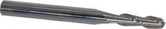Accupro - 13/64", 5/8" LOC, 1/4" Shank Diam, 2-1/2" OAL, 2 Flute, Solid Carbide Square End Mill - Single End, Uncoated, Spiral Flute, 40° Helix, Centercutting, Right Hand Cut, Right Hand Flute - Exact Tool & Supply