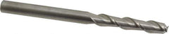 Accupro - 5/16", 1-5/8" LOC, 5/16" Shank Diam, 4" OAL, 2 Flute, Solid Carbide Square End Mill - Single End, Uncoated, Spiral Flute, 40° Helix, Centercutting, Right Hand Cut, Right Hand Flute - Exact Tool & Supply
