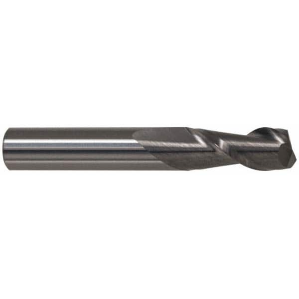 Accupro - 1", 2-1/4" LOC, 1" Shank Diam, 5" OAL, 2 Flute, Solid Carbide Square End Mill - Exact Tool & Supply
