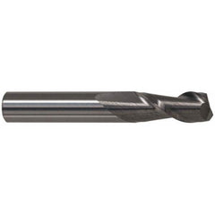 Accupro - 1", 2-1/4" LOC, 1" Shank Diam, 5" OAL, 2 Flute, Solid Carbide Square End Mill - Exact Tool & Supply