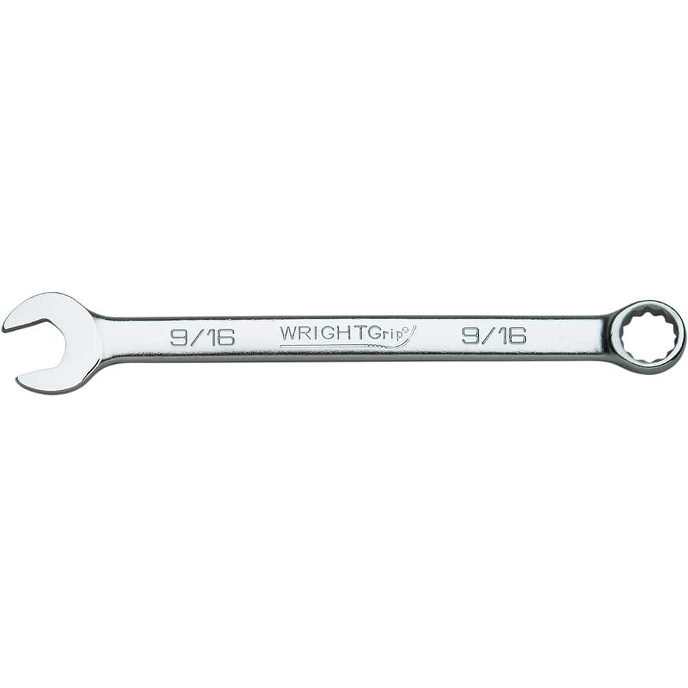 Wright Tool & Forge - Combination Wrenches; Type: Combination Wrench ; Tool Type: SAE ; Size (Inch): 9/16 ; Number of Points: 12 ; Finish/Coating: Satin Finish ; Material: Alloy Steel - Exact Tool & Supply