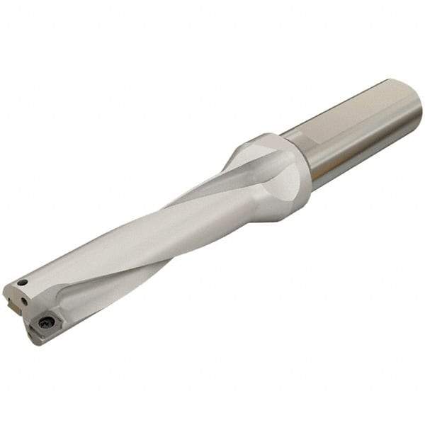 Iscar - 148mm Max Drill Depth, 4xD, 37mm Diam, Indexable Insert Drill - 2 Inserts, 32mm Shank Diam, Whistle Notch Shank - Exact Tool & Supply