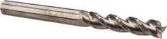 Accupro - 1/4", 1-1/8" LOC, 1/4" Shank Diam, 2-1/2" OAL, 3 Flute, Solid Carbide Square End Mill - Single End, Uncoated, Spiral Flute, 37° Helix, Centercutting, Right Hand Cut, Right Hand Flute - Exact Tool & Supply