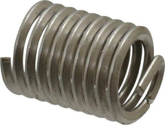 Recoil - 5/16-18 UNC, 5/8" OAL, Free Running Helical Insert - 9-1/4 Free Coils, Tanged, Stainless Steel, Bright Finish, 2D Insert Length - Exact Tool & Supply