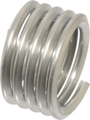 Recoil - 1/2-13 UNC, 1/2" OAL, Free Running Helical Insert - 4-7/8 Free Coils, Tanged, Stainless Steel, Bright Finish, 1D Insert Length - Exact Tool & Supply