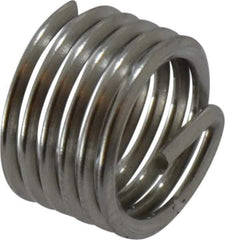 Recoil - 5/16-24 UNF, 0.312" OAL, Free Running Helical Insert - 5-1/2 Free Coils, Tanged, Stainless Steel, Bright Finish, 1D Insert Length - Exact Tool & Supply