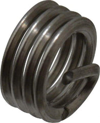 Recoil - M4x0.70 Metric Coarse, 4mm OAL, Free Running Helical Insert - 3-5/8 Free Coils, Tanged, Stainless Steel, Bright Finish, 1D Insert Length - Exact Tool & Supply