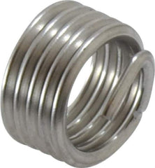 Recoil - M10x1.50 Metric Coarse, 10mm OAL, Free Running Helical Insert - 4-7/8 Free Coils, Tanged, Stainless Steel, Bright Finish, 1D Insert Length - Exact Tool & Supply