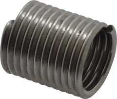 Recoil - M12x1.75 Metric Coarse, 24mm OAL, Free Running Helical Insert - Tanged, Stainless Steel, Bright Finish, 2D Insert Length - Exact Tool & Supply