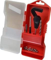 Recoil - 15 Inserts, #10-24, #10-24 UNC, Thread Repair Kit - 0.285" Insert Length - Exact Tool & Supply